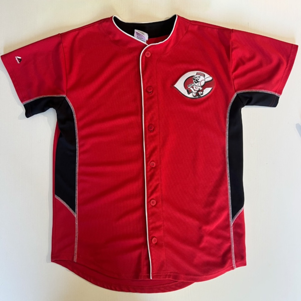 Jay Bruce Cincinnati Reds #32 Majestic Baseball Jersey XL Button up Mr. Redlegs